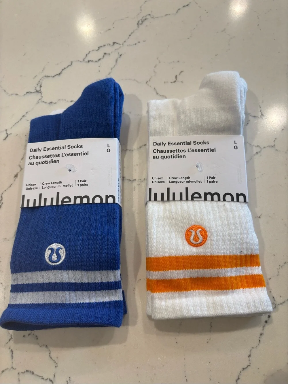 lululemon Daily Essential Crew Socks in Size Large—Buyer’s Choice NWT